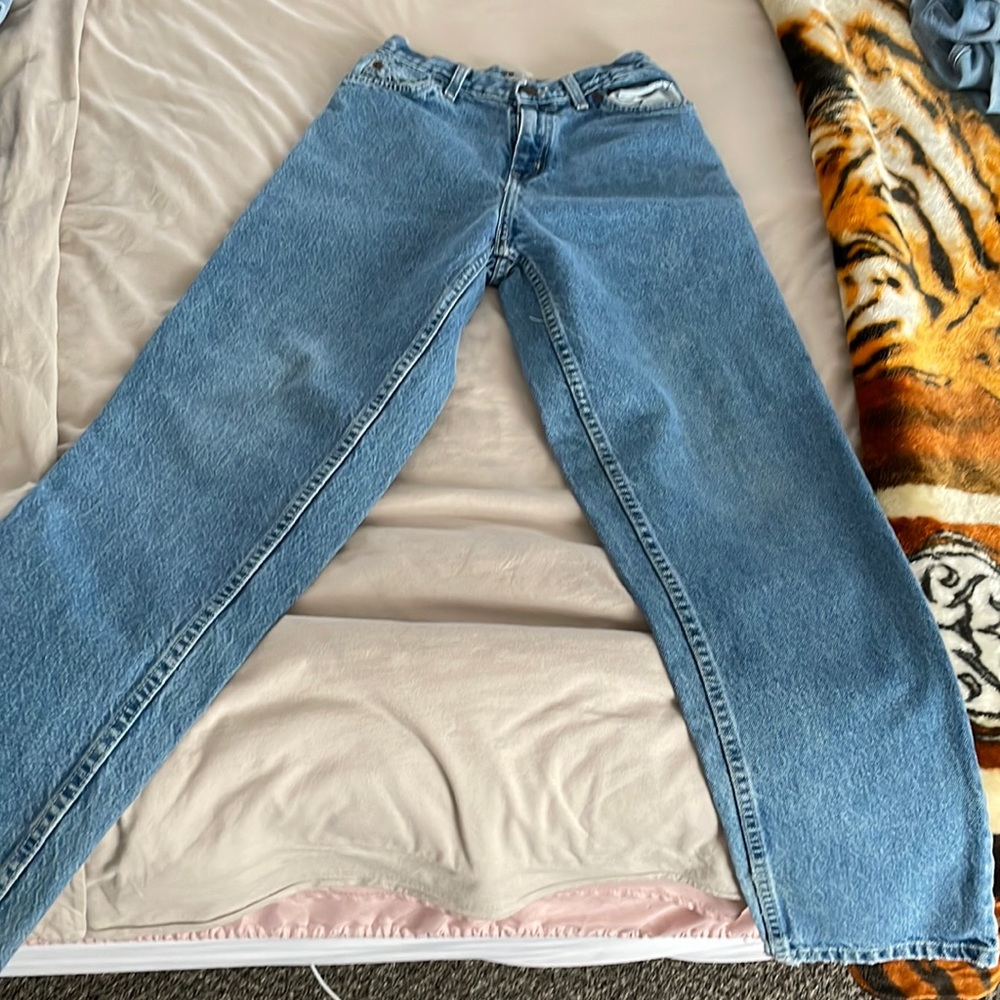 Boys curfew blue jeans.